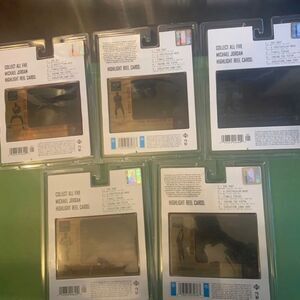 1997-98 Upper Deck Diamond Vision Michael Jordan Highlight Reel 5-Card Sealed.